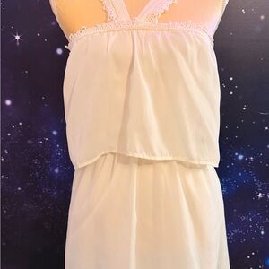 Tobi Ivory Lace-Trimmed Chemise